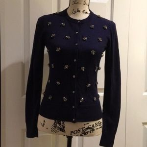 Ann Taylor Bejeweled Cardigan
